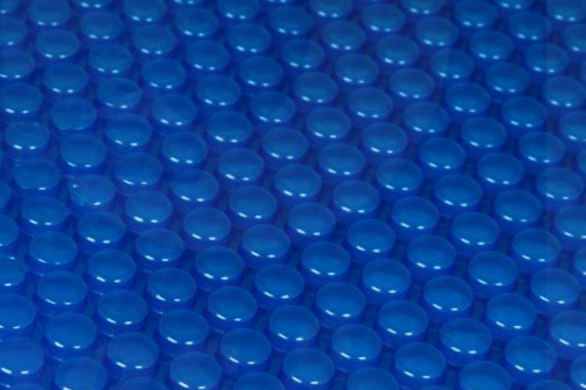 Bâche à bulle piscine 400 microns sur mesure Bleu/Noir